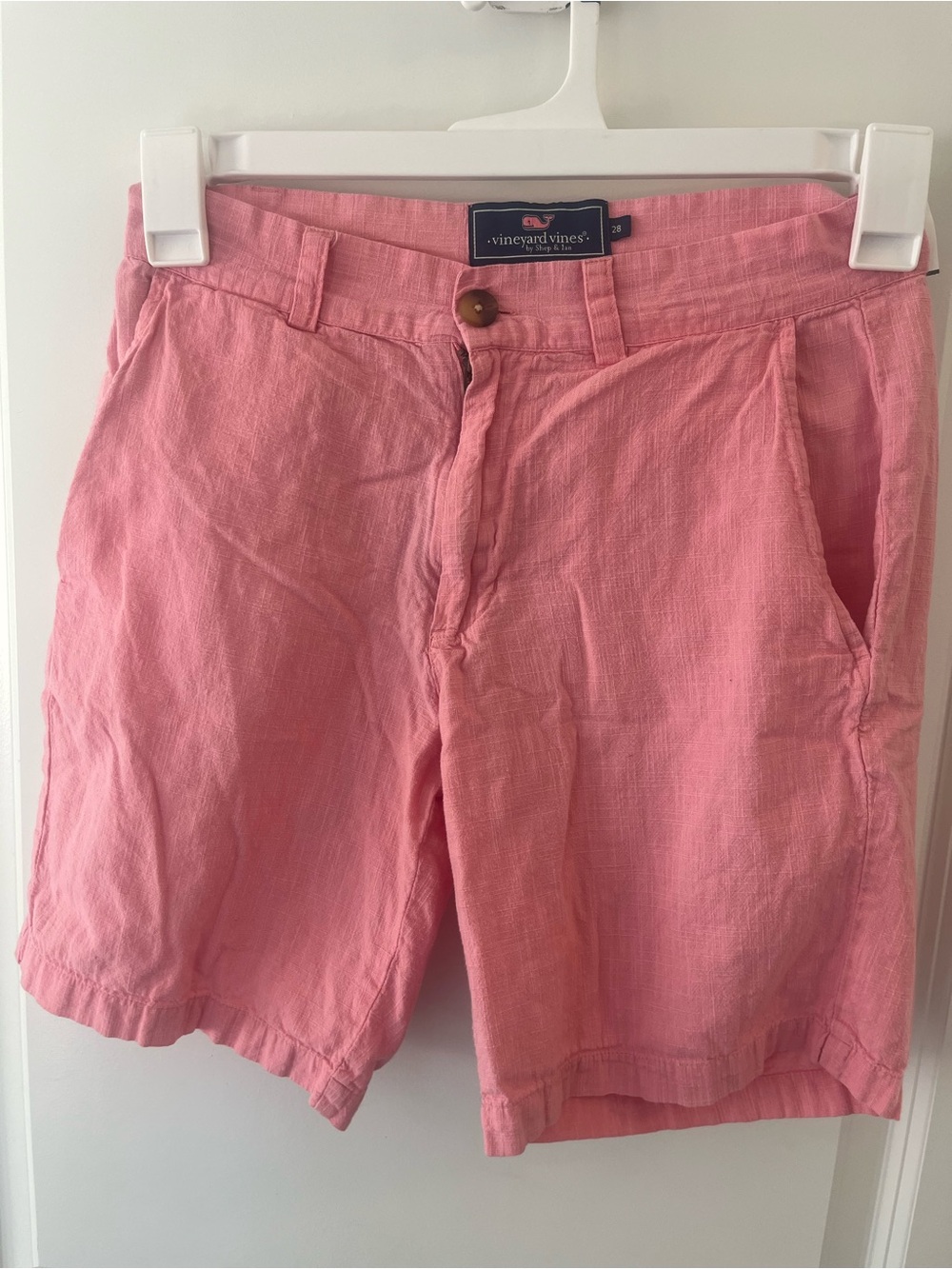 Vineyard Vines Men's Breaker Chino Shorts Pink Size 28 100% Cotton